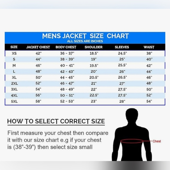 Men's Black Leather Jacket - Size 4XL - Picture 11 of 11